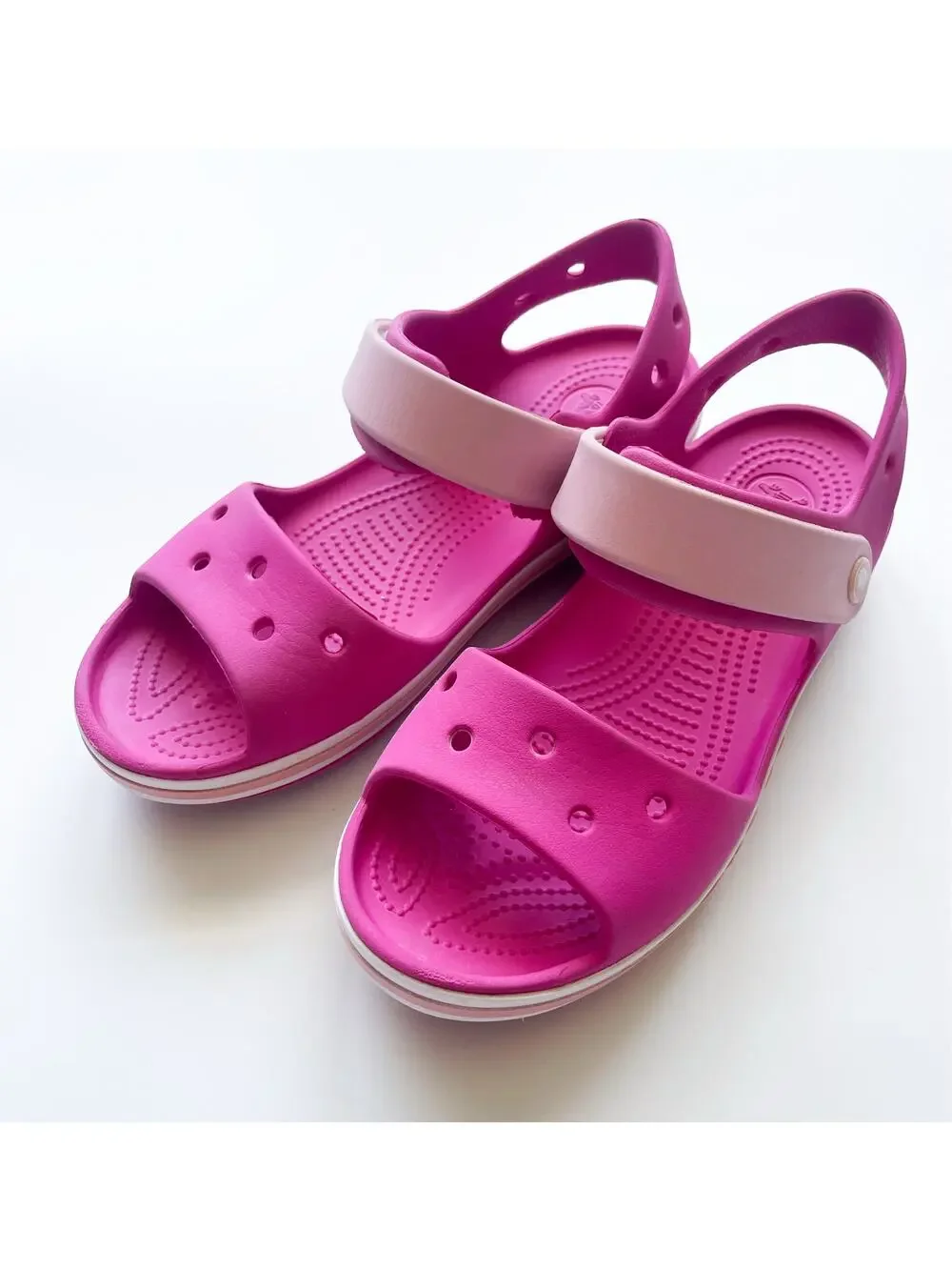 Girl's Crocs Pink Bayaband Sandals Size 3